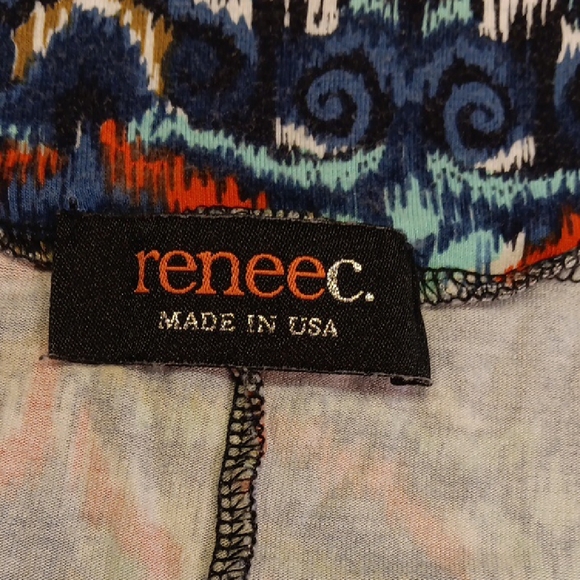 Renee C. Colorful Patterned Boho Style Plus Size Maxi Skirt - Picture 3 of 8